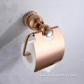 New Brass Rose Gold Toilet Paper Holder